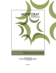 Guide pour les mentors