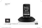 jbl on stage micro II Station d`accueil/enceinte portable pour iPhone
