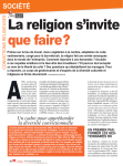 La religion s`invite en entrepris que faire ?