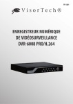 enregistreur num&eacute;rique de vid&eacute;osurveillance dvr 6008 pro/h