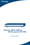 R&eacute;cepteur digital satellite de diffusion gratuite SRT 6006