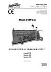 MODE D`EMPLOI CHASSE-NEIGE AU VERSOIR BATTANT