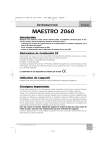 MAESTRO 2060 - Aide et support