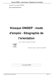 Kiosque ONISEP : mode d`emploi