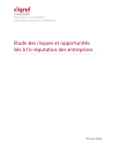 Etude des risques et opportunités liés à l`e-réputation des