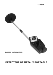 DETECTEUR DE METAUX PORTABLE