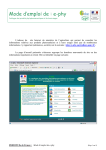 mode d`emploi de e-phy - DRAAF Auvergne