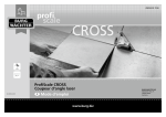 ProfiScale CROSS Coupeur d`angle laser Mode d`emploi