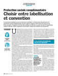 "Choisir entre labellisation et convention."