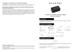 Téléchargez le mode d`emploi - Alcatel