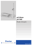 pH Meter pH 960 Mode d`emploi