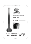 MODE D`EMPLOI USER MANUAL Ventilateur colonne Tower Fan
