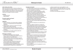 Réchaud en fonte Mode d`emploi