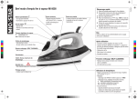 Bref mode d`emploi fer à vapeur MI 6000 - Migros