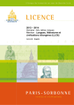 Brochure 2013-2014 Licence LLCE Anglais