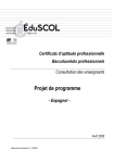 Consultation sur les projets de programmes d`espagnol