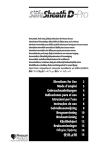 Directions for Use 2 Mode d`emploi 3 Gebrauchsanleitungen 4