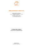 Livret Orange Edition 2012