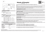 Mode d`emploi (ANTIPASSBACK)