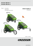 Croozer Kid for 1 Croozer Kid for 2 3 en 1 MODE D`EMPLOI