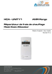 HCA - UNITY1 AMR Range Répartiteur de frais de chauffage Heat