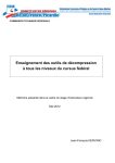Enseignement des outils de d&eacute;compression &agrave; tous les niveaux du