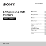 Enregistreur à carte mémoire