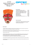 451797 Mode d`emploi pour le masque en carton "Afrique 1“