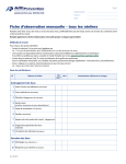 Fiche d`observation mensuelle &ndash; tous les ateliers