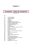 Chapitre 3 Acceptation - Action de changement