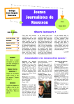 Jeunes Journalistes de Rousseau - Site de l`académie de Grenoble