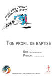 Ton profil de bapTisé - Aumônerie de l`Enseignement Public