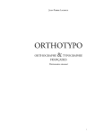 Orthotypo-Lacroux - Liste Typographie