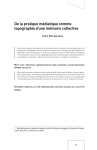 De la pratique m&eacute;diatique comme topo-graphie d`une