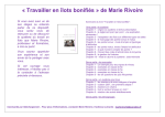 &laquo; Travailler en &icirc;lots bonifi&eacute;s &raquo; de Marie Rivoire