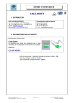 FICHE TECHNIQUE CALE