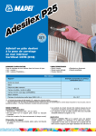 Adh&eacute;sif en p&acirc;te destin&eacute; &agrave; la pose de carrelage en mur int&eacute;rieur