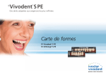 Carte de formes SR Vivodent S PE