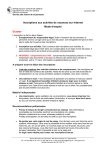 Inscriptions aux activit&eacute;s de vacances sur Internet Mode d`emploi