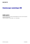 Caméscope numérique HD HDR-AS15