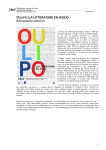 Oulipo. La littérature en jeu(x) - Bibliothèque nationale de France