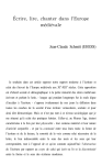 &Eacute;crire, lire, chanter dans l`Europe m&eacute;di&eacute;vale