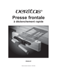 Presse frontale &agrave; d&eacute;clenchement rapide