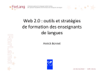 Web 2.0 : outils et stratégies de formation des