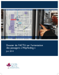 Dossier de l`ACTU sur l`orientation des passagers « Wayfinding »