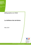 La résilience des territoires - Ministère de l`écologie, du