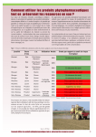 Comment utiliser les produits phytopharmaceutiques tout en