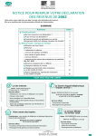 notice pour remplir votre déclaration des revenus de 2002