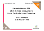 Présentation RSA COTEF