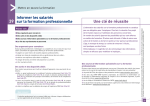 Informer les salari&eacute;s sur la formation professionnelle Une